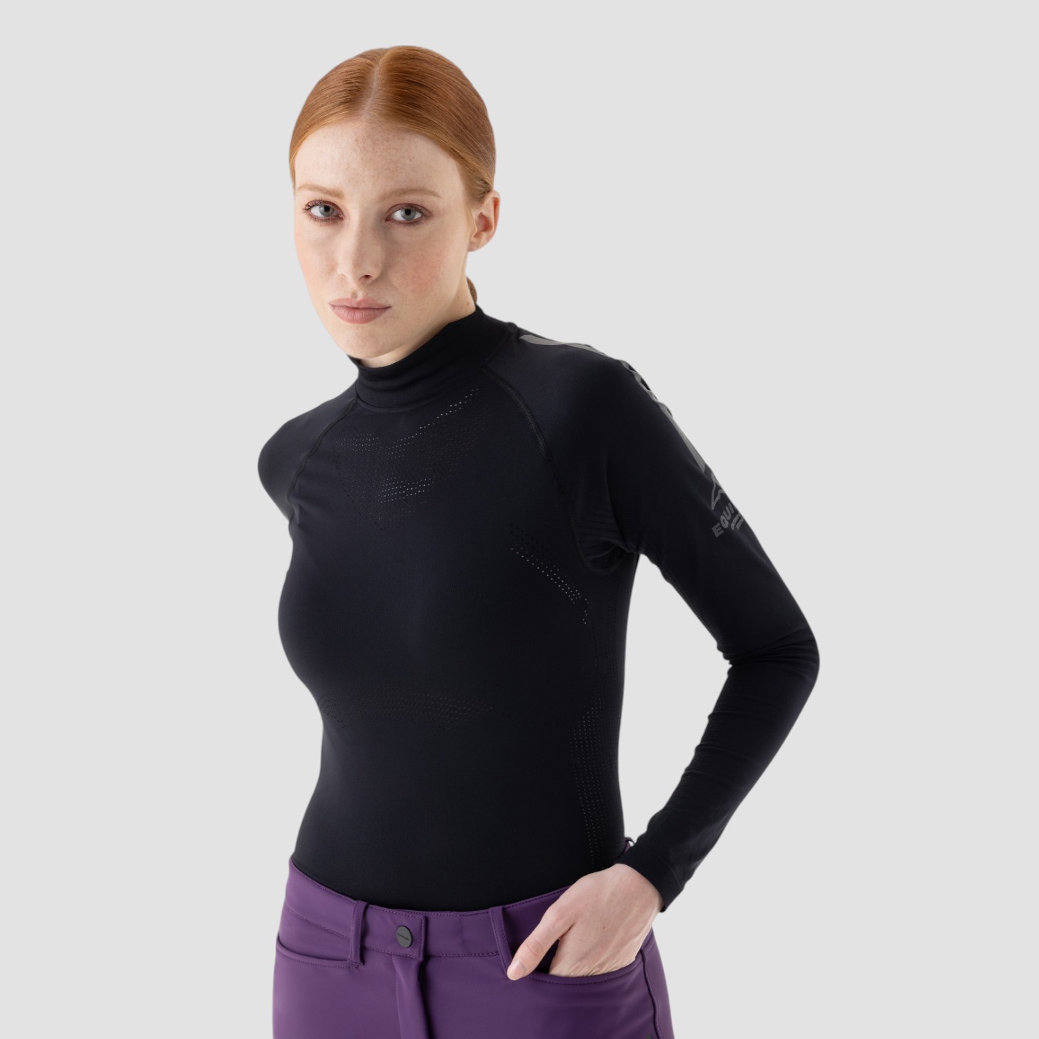 Equiline Seamless Funktionsshirt Crasem Schwarz