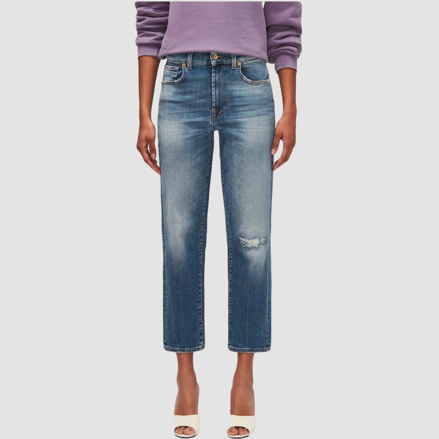 Seven for all Mankind Jeans the modern straight rewrite light blue