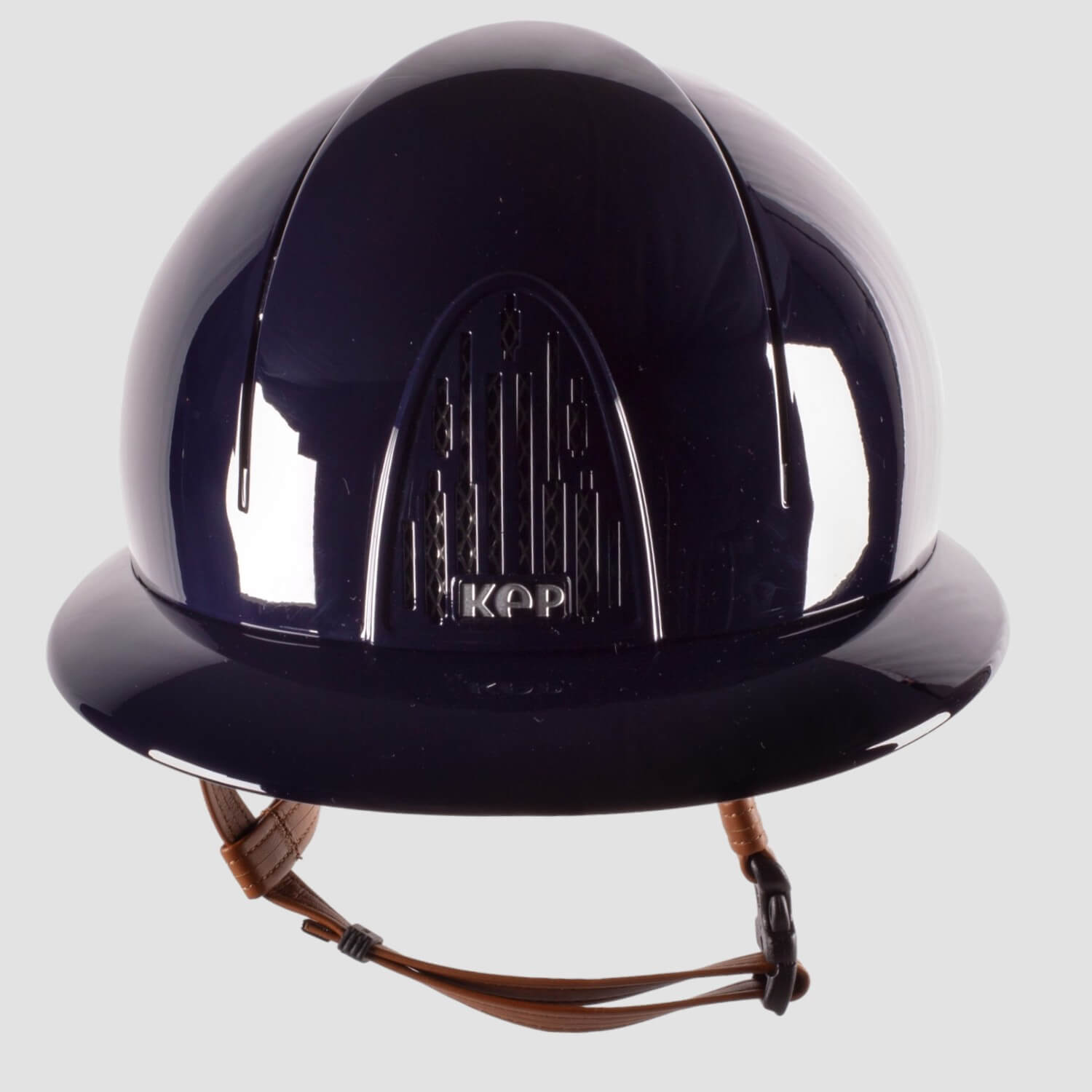 Kep Italia Cromo Smart Polish blau With Polo Visor und beigen Lederriemen