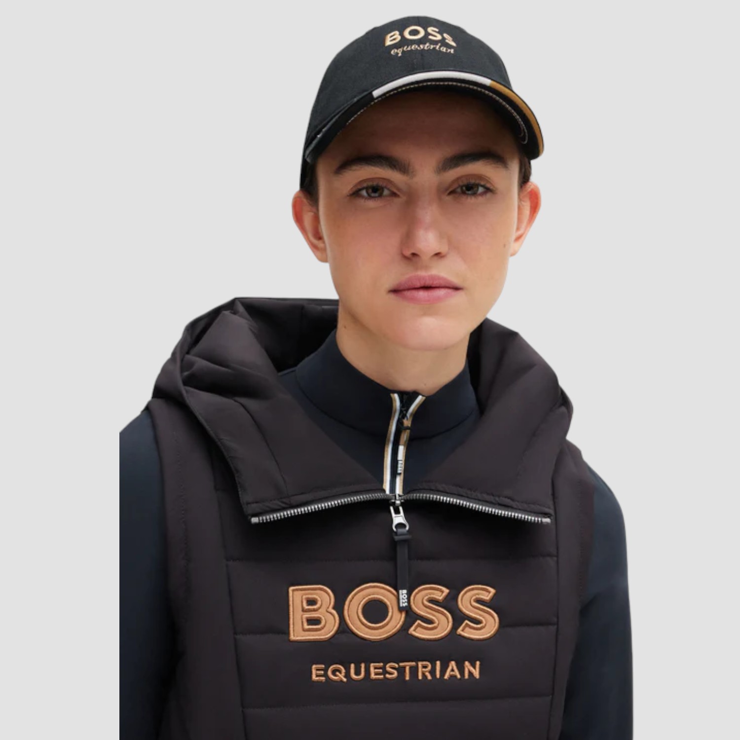 BOSS Equestrian Cap Embroidery Black