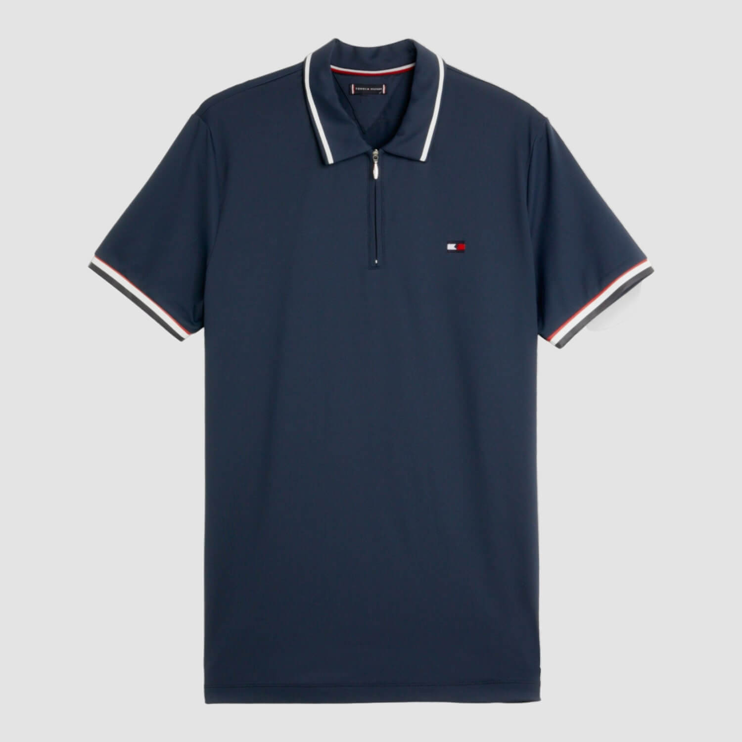 Tommy Equestrian Performance Zip Poloshirt desert sky