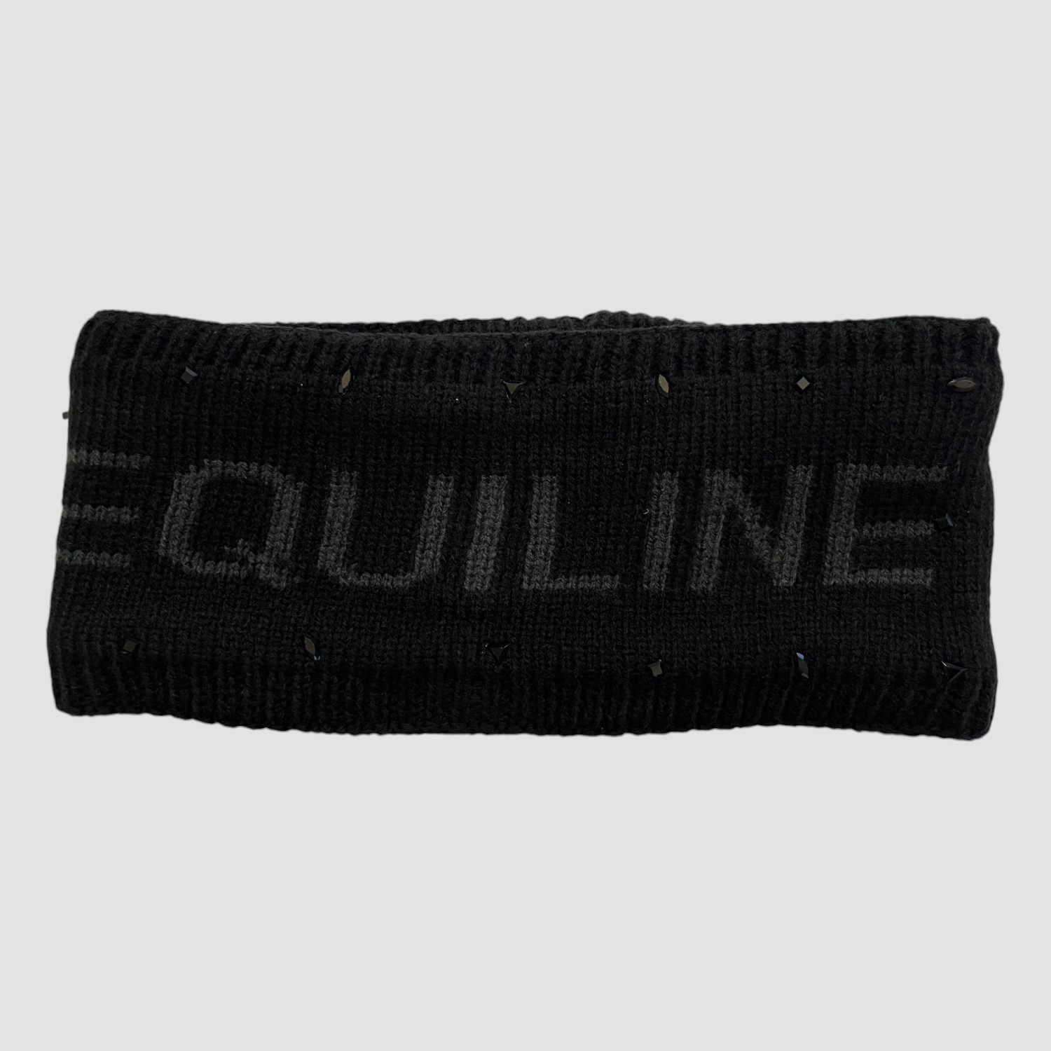 Equiline Stirnband mit Mikronieten Gajune Schwarz