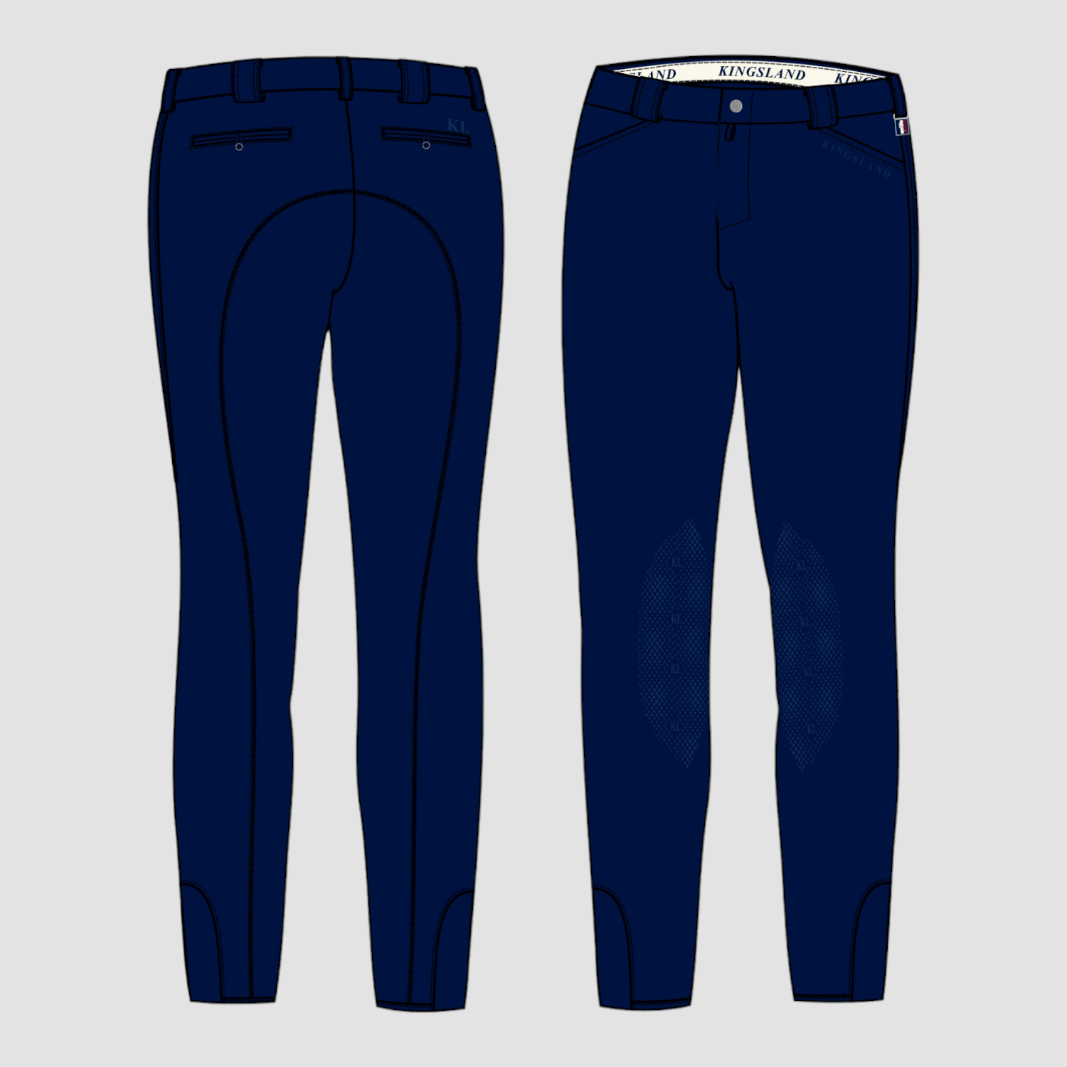 Kingsland KLkolby Boys F-Tec7 K-Grip Reithose Navy