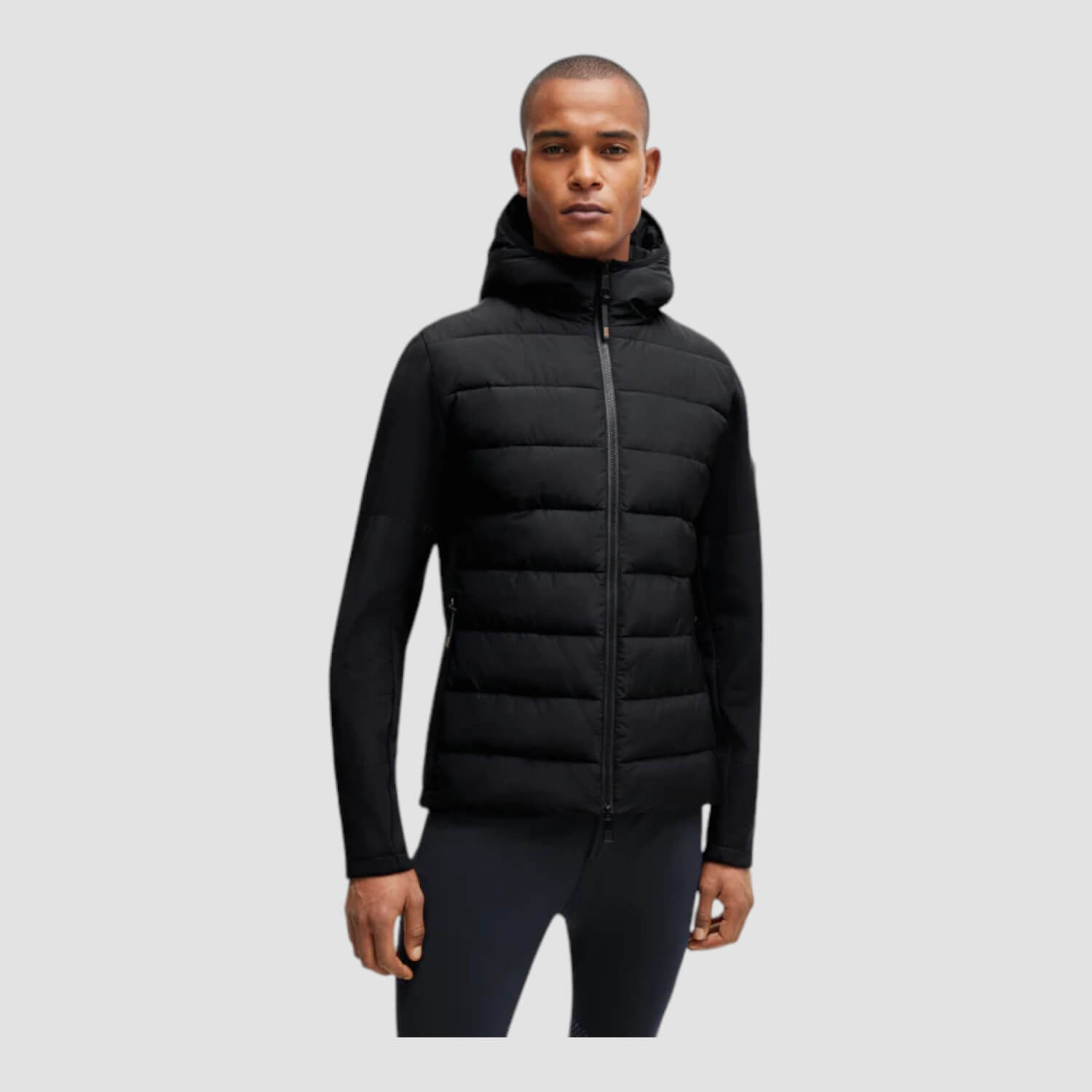 Boss Equestrian Jeff Hybrid Puffer Jacke Black