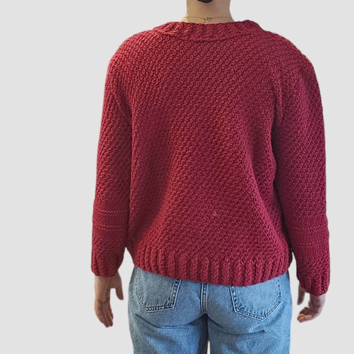 Mon Margin Pullover aus Cashmere und Wolle Rot