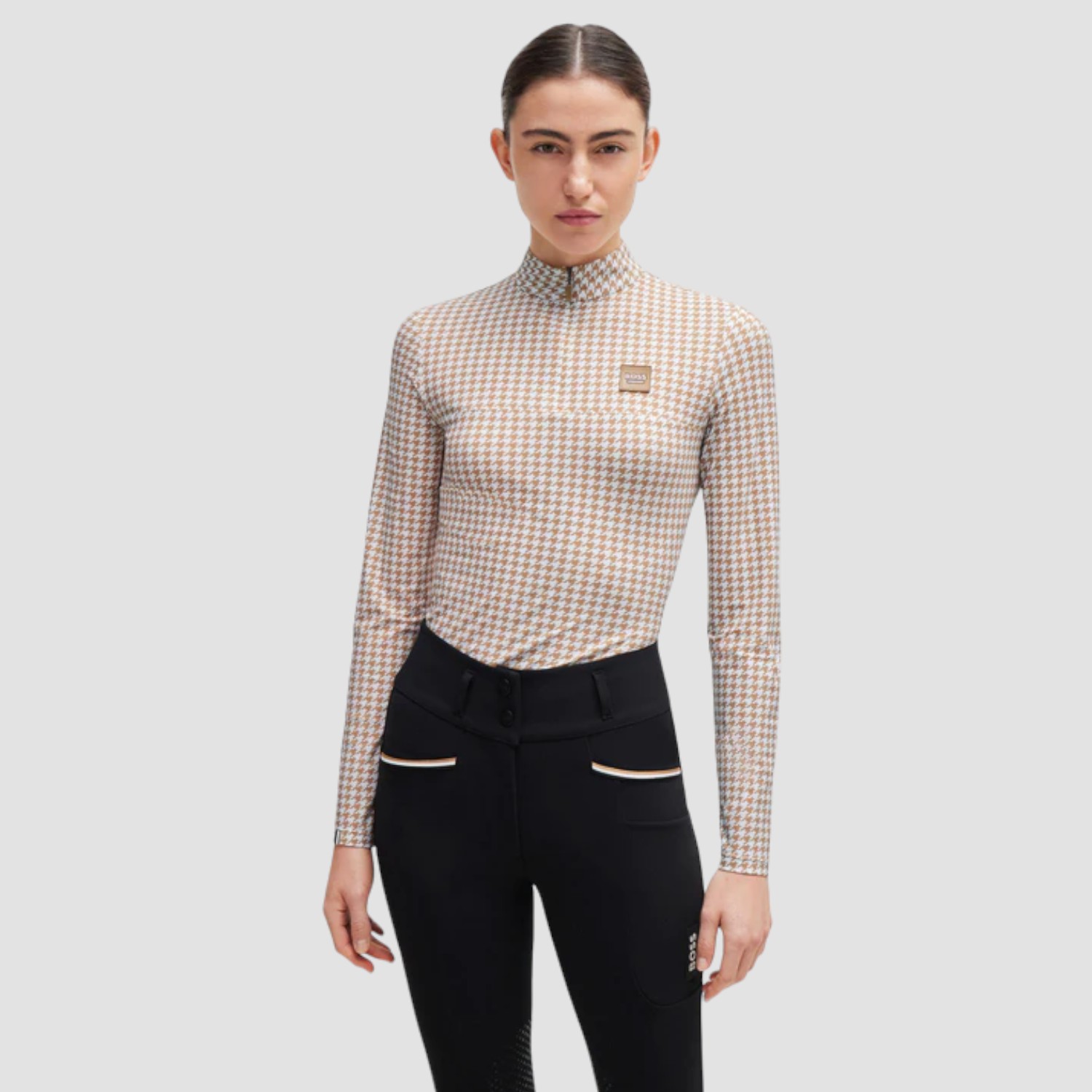 BOSS Equestrian Rachel Trainingsshirt Houndstooth