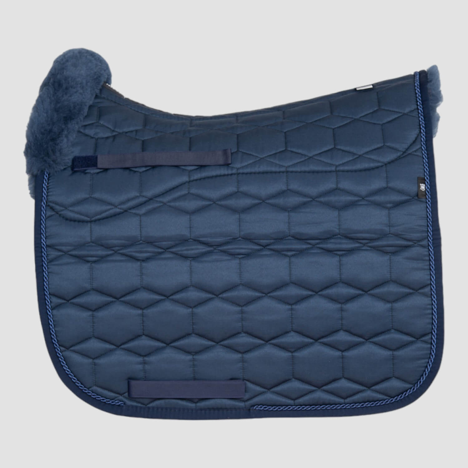 Mattes Lammfellschabracke Rand Vorne DR Navy/Blau