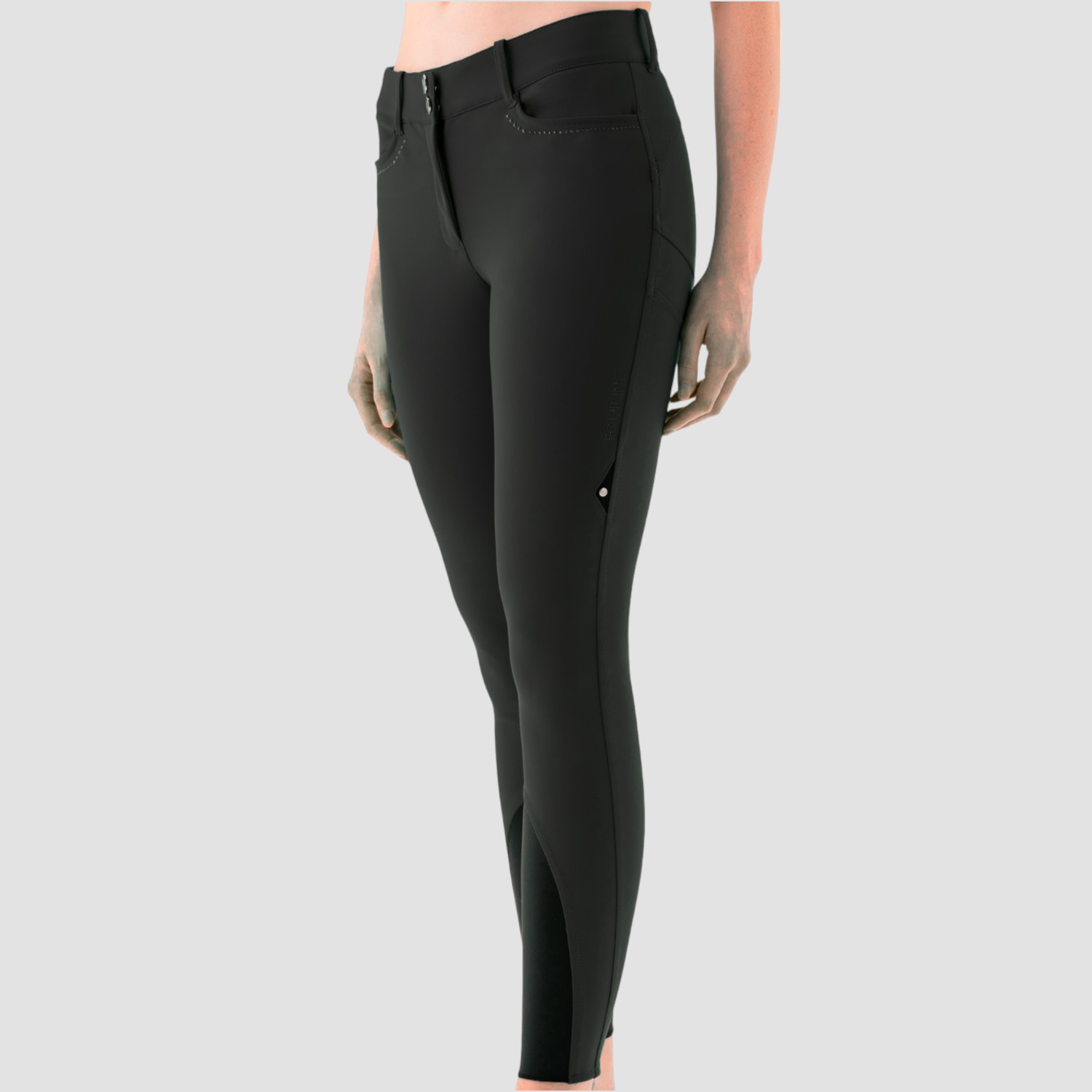 Equiline High Waist Reithose Gorgafh Schwarz