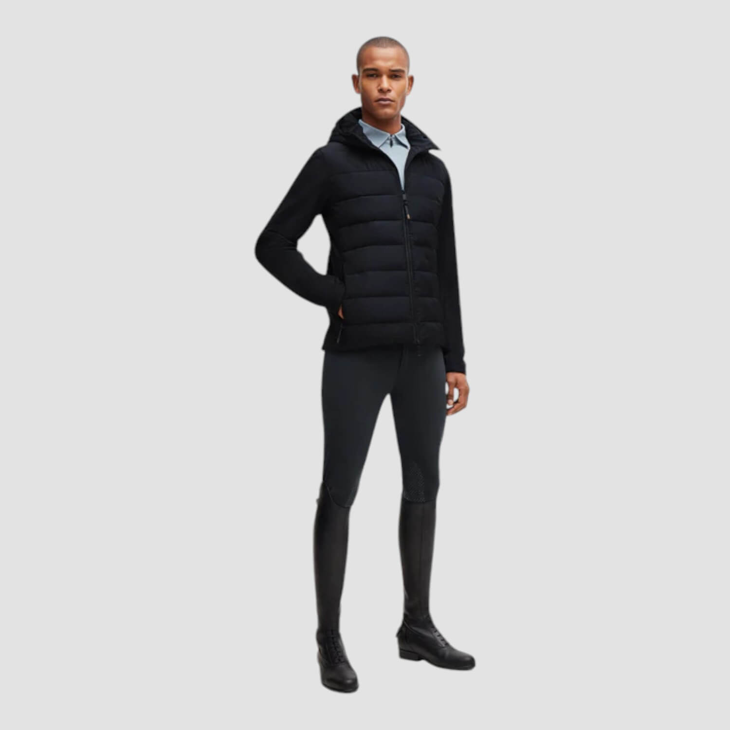 Boss Equestrian Jeff Hybrid Puffer Jacke Black