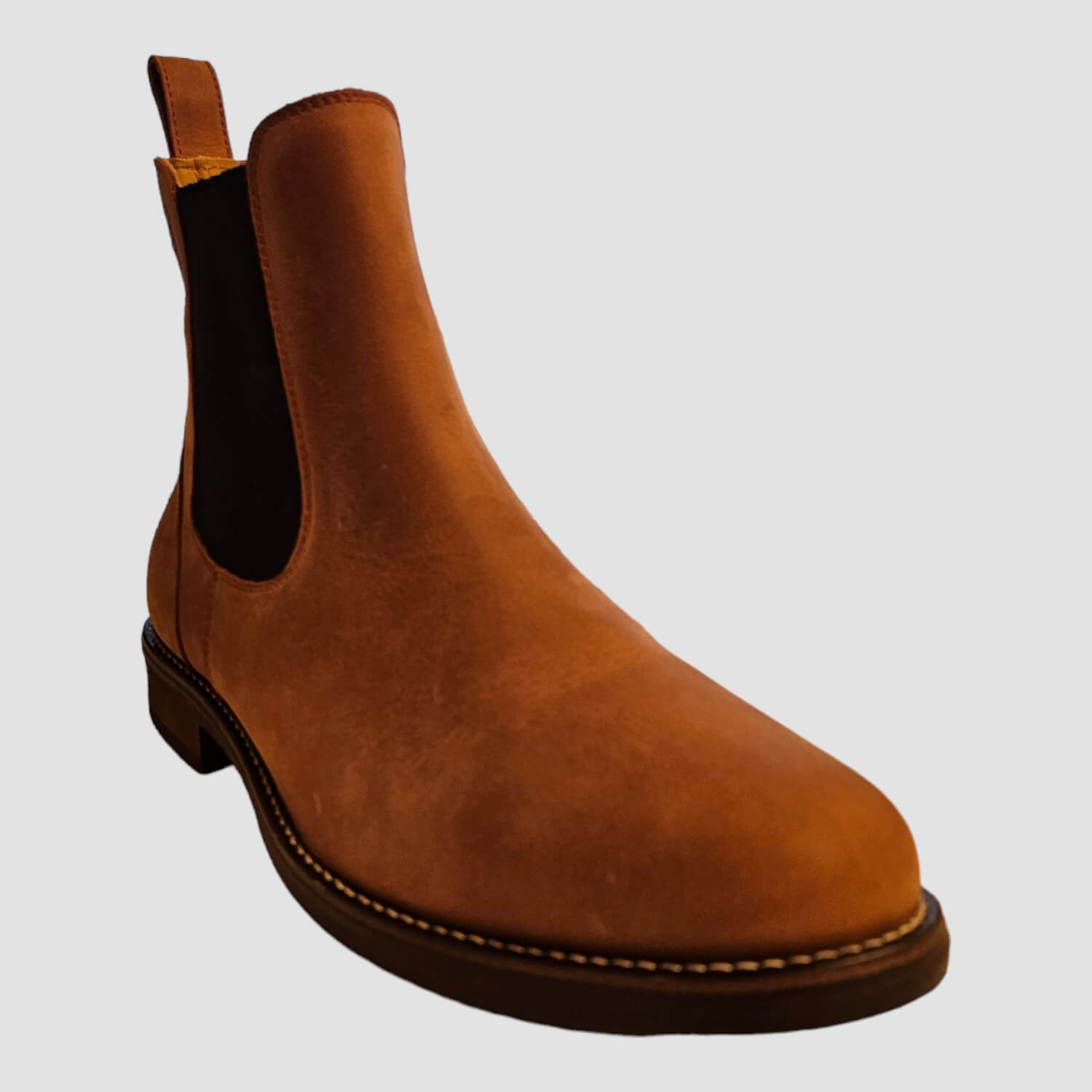 Kingsley Amsterdam Chelsea Boot Gaucho Chestnut/Navy