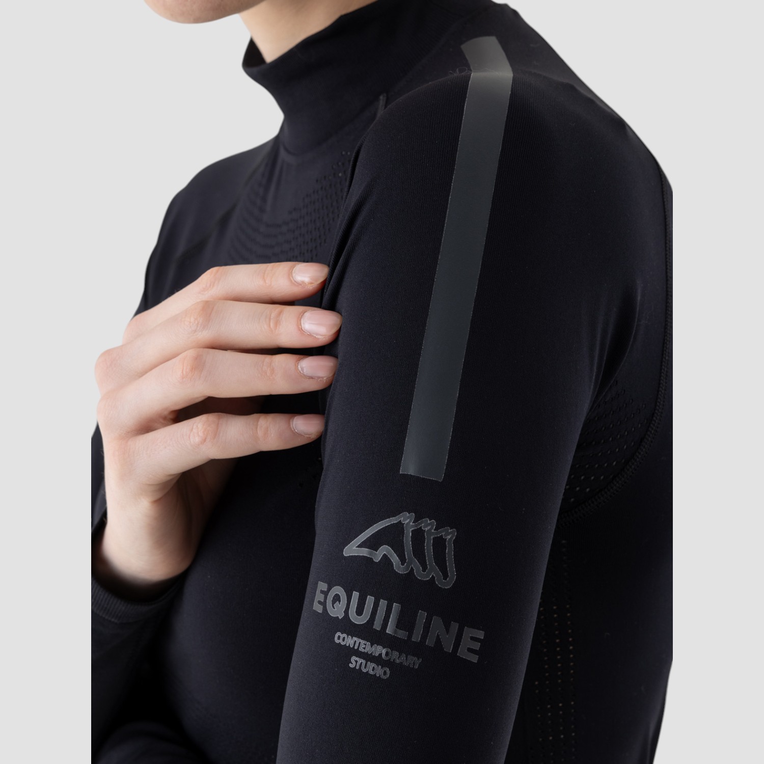 Equiline Seamless Funktionsshirt Crasem Schwarz