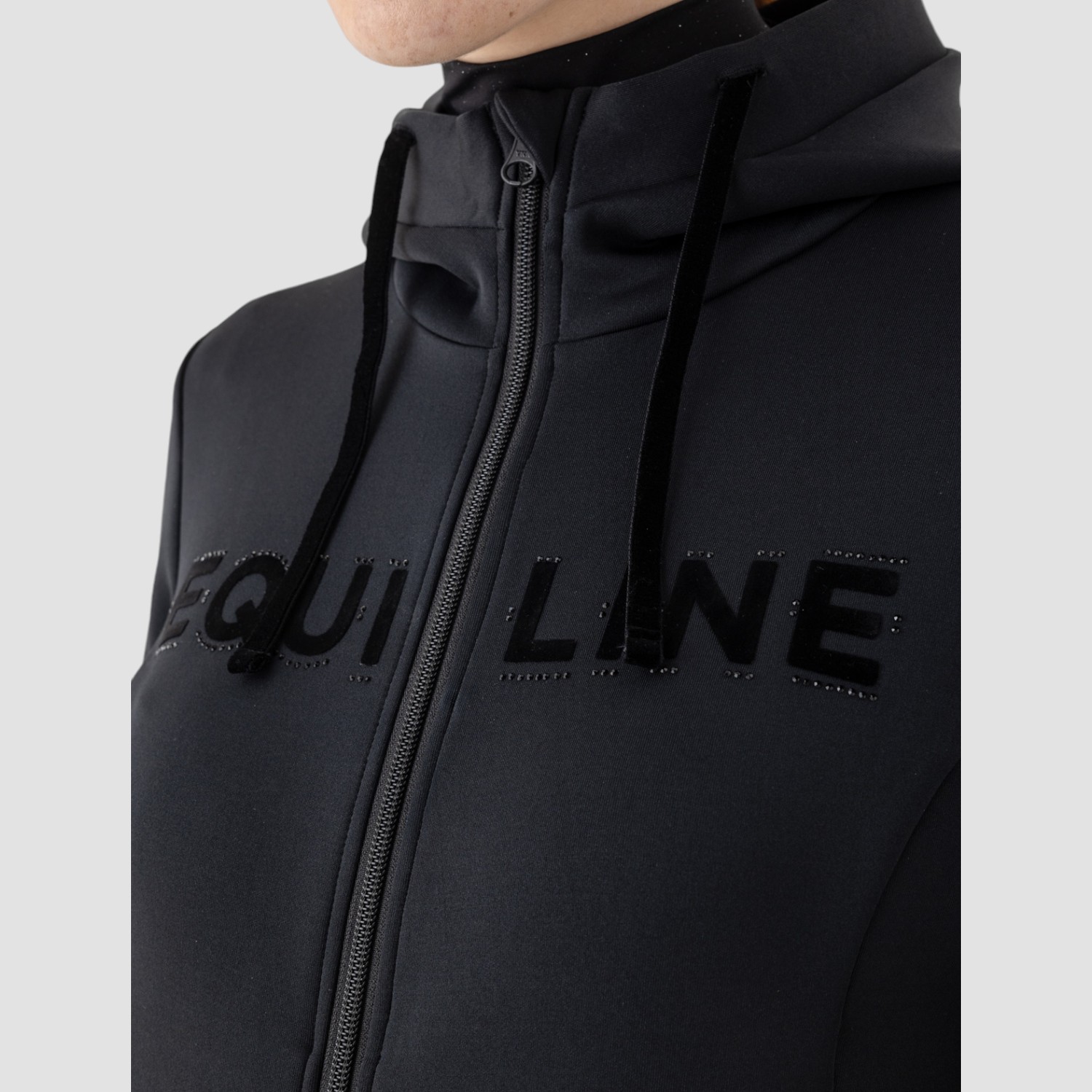 Equiline Sweatshirtjacke Gaiag Schwarz