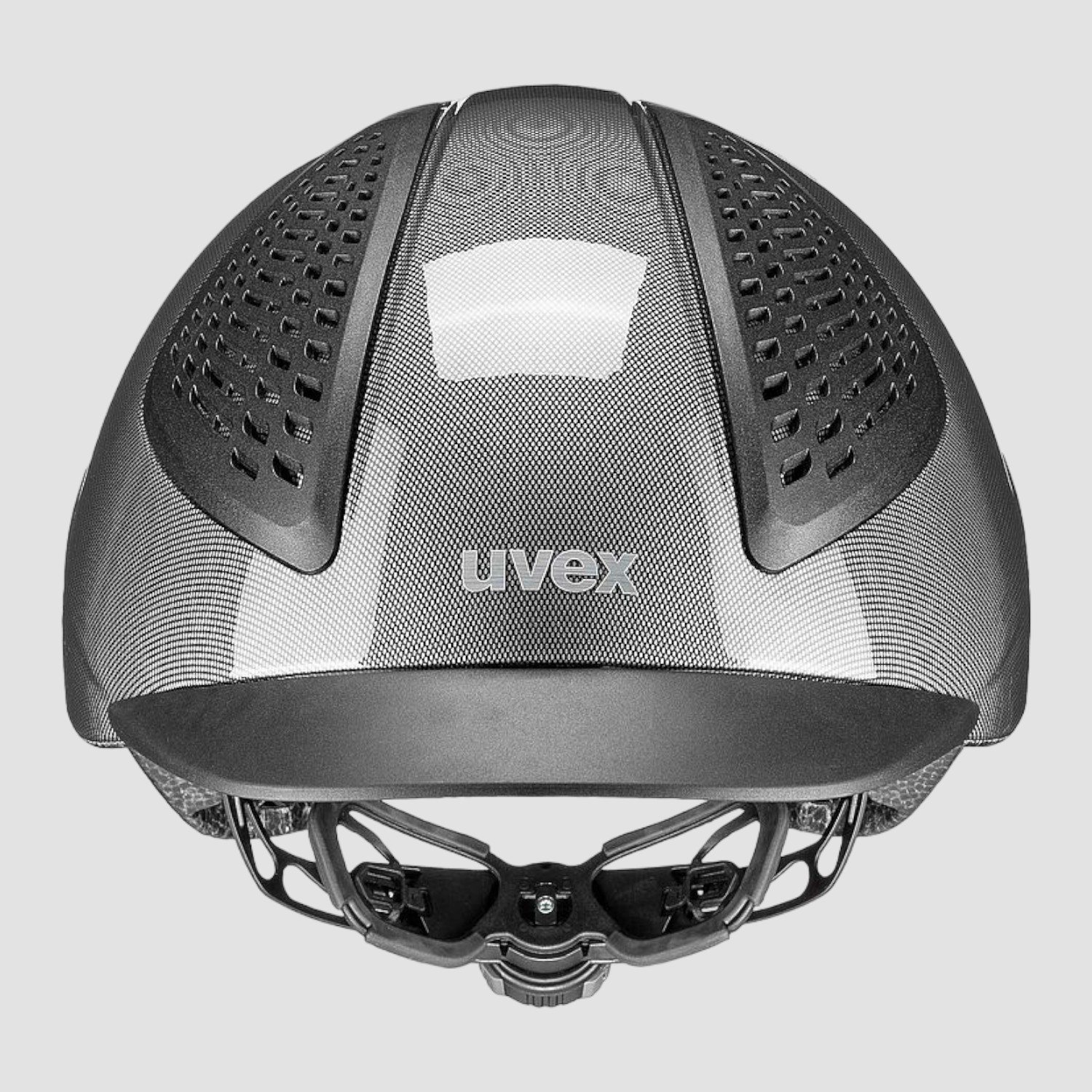 Uvex Reithelm Exxential II shiny black-silver