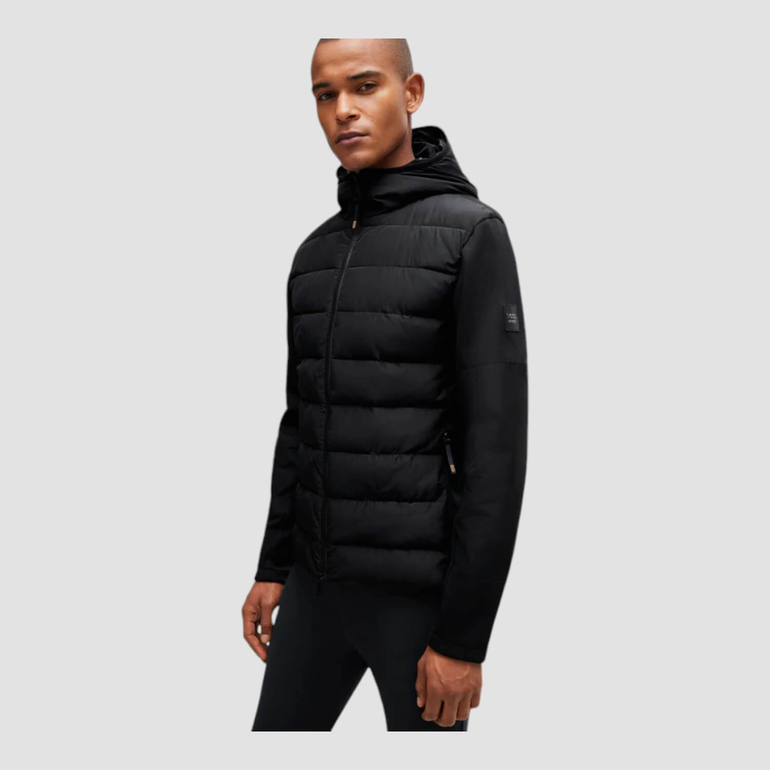 Boss Equestrian Jeff Hybrid Puffer Jacke Black