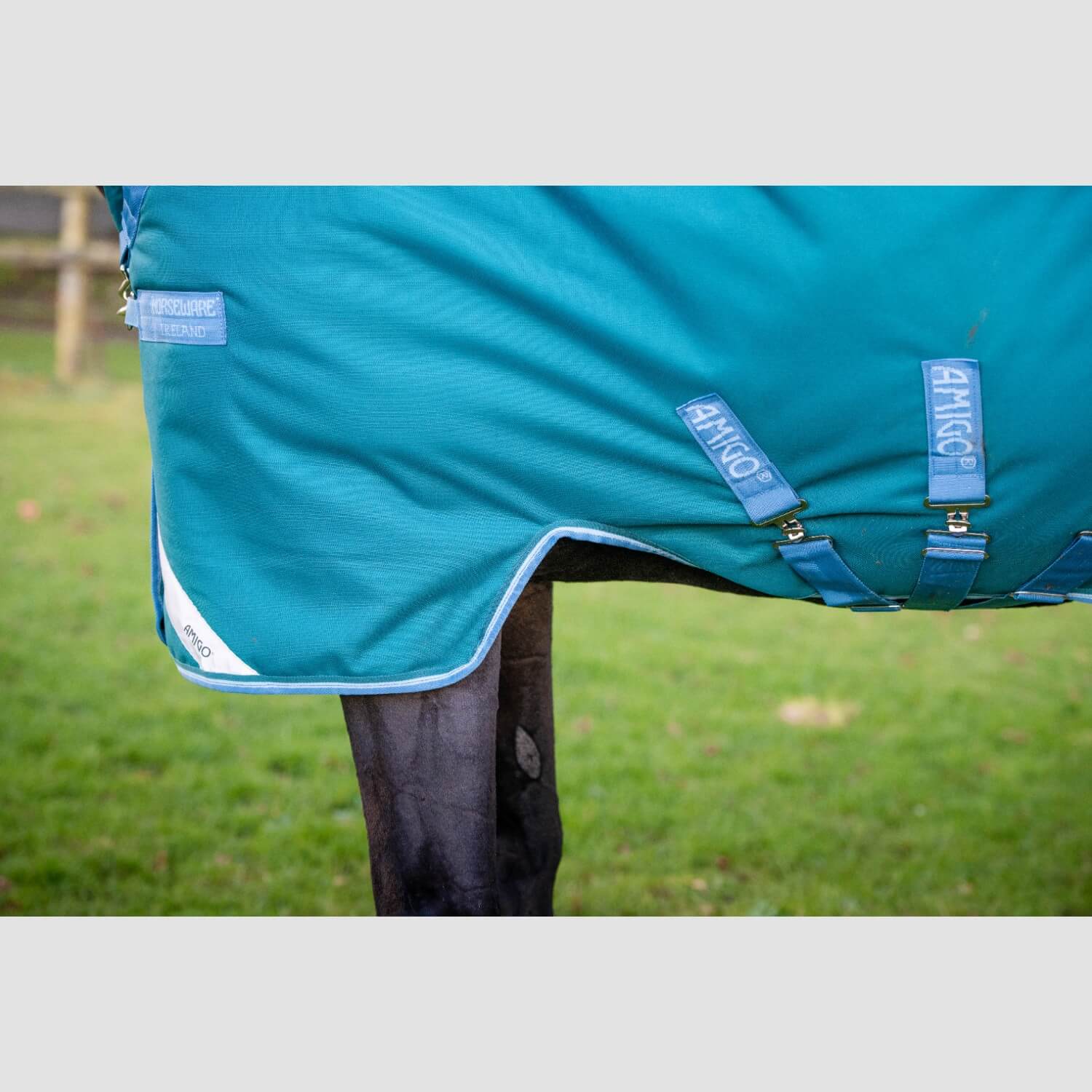 Horseware Amigo Bravo 12 Wug Lite 0g Storm Green/Turquoise, Aqua