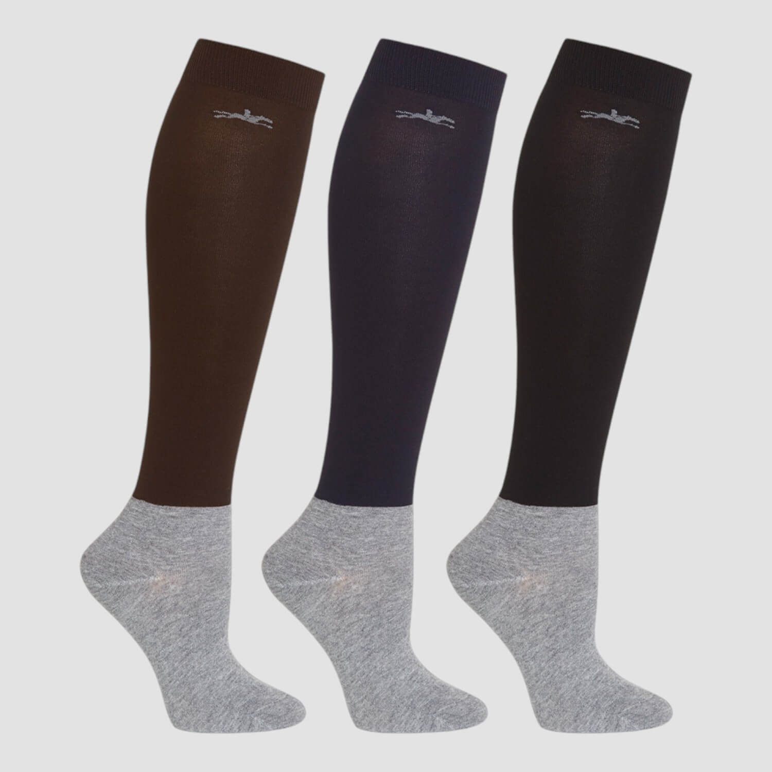 Schockemöhle Show Socks 3er Pack Brown/Navy/Black